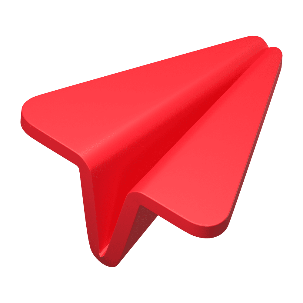 Red Paper Airplane 3D